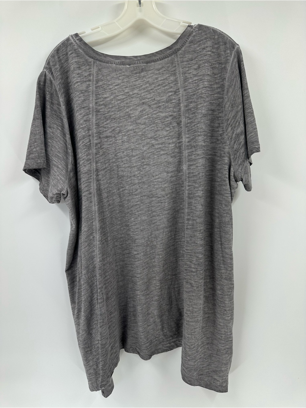 Logo Lori Goldstein Tunic Top Heather Gray Side Pockets Plus Sz 2X - Picture 2 of 9